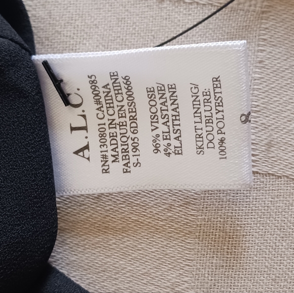 A.L.C. Brinley Snakeskin Puff Short Sleeves Mini Dress - Picture 15 of 16